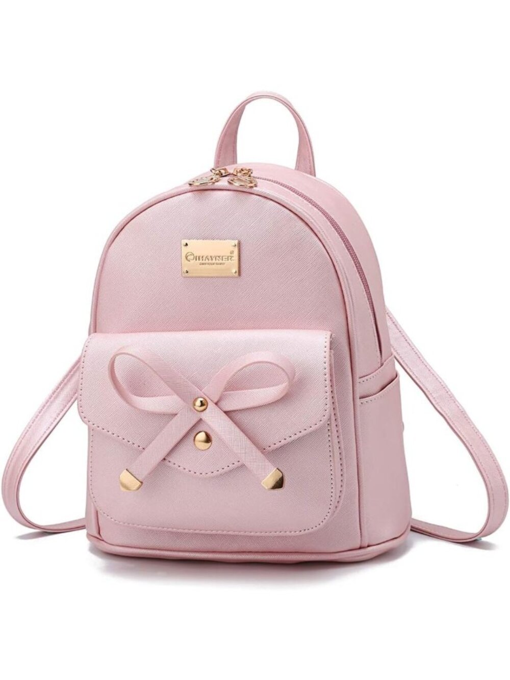 Cute Mini Leather Backpack Purse with Bowknot for Girls & Women - Stylish